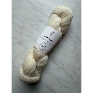 Kelbourne‎ Woolens Andorra Yarn Snow White 185 Yards Wool Mohair Colorwork
